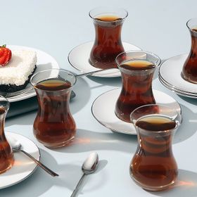 Porland Minez Platin 12 Parça 6 Kişilik Çay Takımı