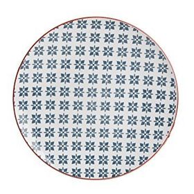 Porland Mix-Match Mavi 27 cm Porselen Düz Tabak