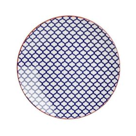 Porland Mix-Match Mavi 27 cm Porselen Düz Tabak