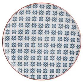 Porland Mix-Match Mavi 27 cm Porselen Düz Tabak