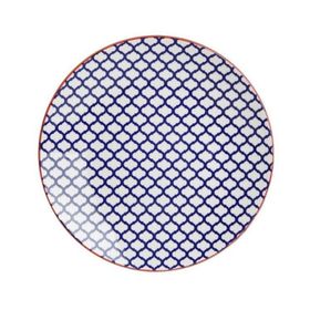 Porland Mix-Match Mavi 27 cm Porselen Düz Tabak