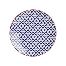 Porland Mix-Match Mavi 27 cm Porselen Düz Tabak