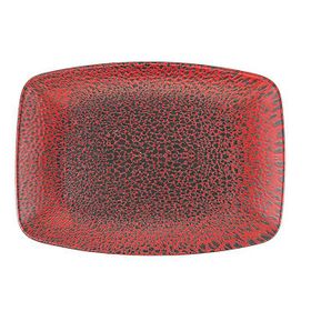 Porland Moire 27 cm Kırmızı Kayık Tabak