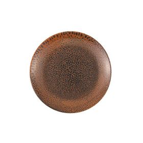Porland Moire Kahverengi 17 cm 6 Adet Düz Tabak
