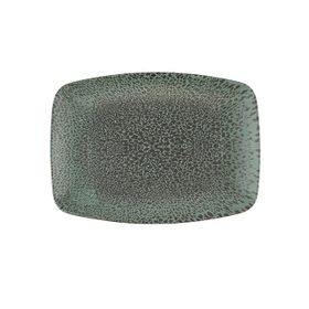 Porland Moire Yeşil 27 cm Kayık Tabak