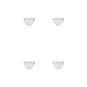 Porland Moon Gümüş 15 cm 4'lü Kase Set