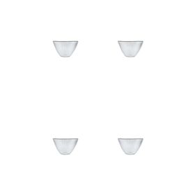Porland Moon Gümüş 15 cm 4'lü Kase Set