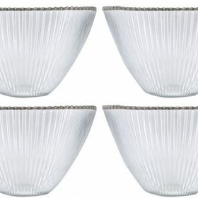 Porland Moon Gümüş 22 cm 4'lü Kase Seti