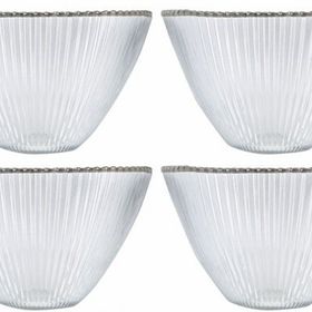 Porland Moon Gümüş 22 cm 4'lü Kase Seti