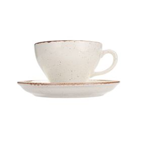 Porland More Grace Seasons Bej 365 cc 6 Adet Tabaklı Çay Fincanı