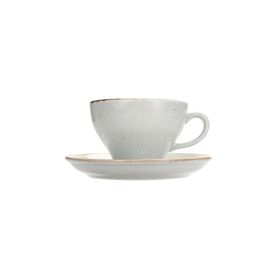 Porland More Grace Seasons Gri 365 cc 6 Adet Tabaklı Çay Fincanı