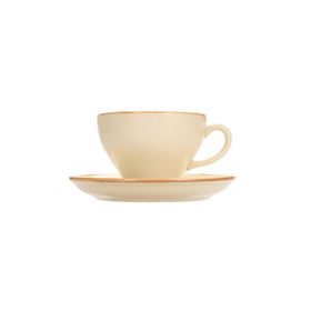 Porland More Grace Seasons Sarı 365 cc Tabaklı Çay Fincanı