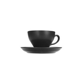 Porland More Grace Seasons Siyah Tabaklı 365 cc 6 Adet Çay Fincanı