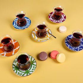 Porland Morocco 6 Kişilik 12 Parça Çay Bardak Takımı