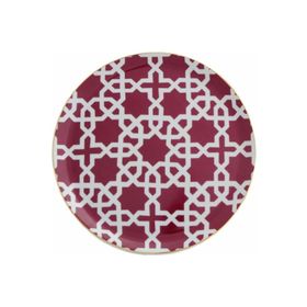 Porland Morocco D5 Fuşya 24 cm 6 Adet Düz Tabak