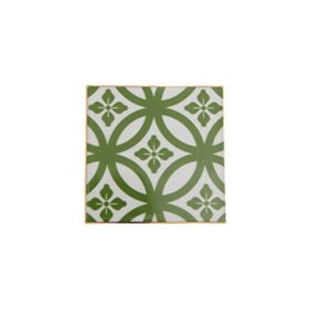 Porland Morocco Desen 1 Yeşil 10x10 cm Bardak Altlığı