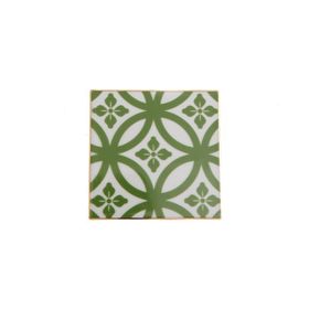 Porland Morocco Desen 1 Yeşil 10x10 cm Bardak Altlığı