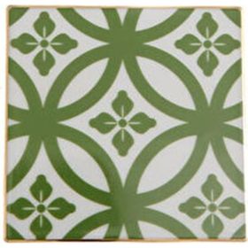 Porland Morocco Desen 1 Yeşil 10x10 cm Bardak Altlığı