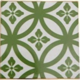 Porland Morocco Desen 1 Yeşil 10x10 cm Bardak Altlığı