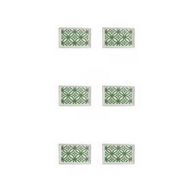 Porland Morocco Desen 1 Yeşil 18x13 cm Porselen Kahvaltı Tabağı
