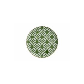 Porland Morocco Desen 1 Yeşil 24 cm Düz Tabak