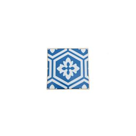 Porland Morocco Desen 2 Mavi 10x10 cm Bardak Altlığı