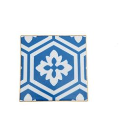 Porland Morocco Desen 2 Mavi 10x10 cm Bardak Altlığı