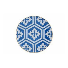 Porland Morocco Desen 2 Mavi 17 cm Düz Tabak