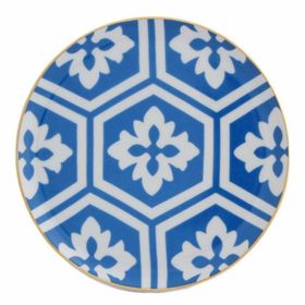 Porland Morocco Desen 2 Mavi 17 cm Düz Tabak