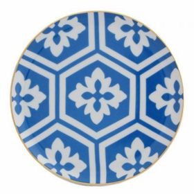 Porland Morocco Desen 2 Mavi 17 cm Düz Tabak
