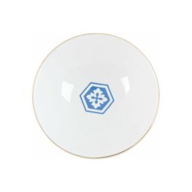 Porland Morocco Desen 2 Mavi 20 cm 1 Adet Çukur Tabak
