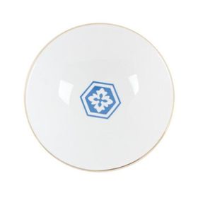 Porland Morocco Desen 2 Mavi 20 cm 1 Adet Çukur Tabak