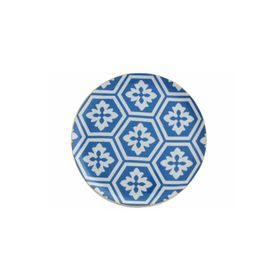 Porland Morocco Desen 2 Mavi 24 cm Düz Tabak