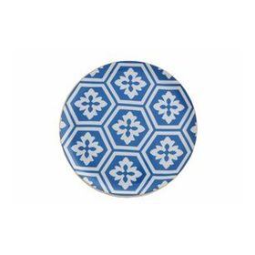 Porland Morocco Desen 2 Mavi 24 cm Düz Tabak