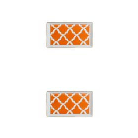 Porland Morocco Desen 3 Turuncu 18x13 cm Porselen Kahvaltı Tabağı