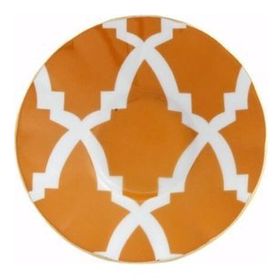 Porland Morocco Desen 3 Turuncu Ergonomik 12 cm 12 Adet Çay Tabağı