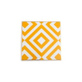 Porland Morocco Desen 4 Sarı 10x10 cm Bardak Altlığı
