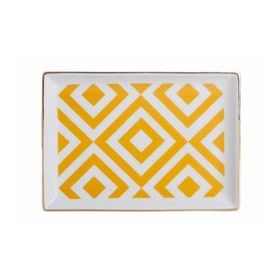Porland Morocco Desen 4 Sarı 18 cm Kahvaltı Tabağı