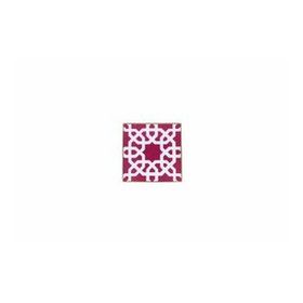 Porland Morocco Desen 5 Fuşya 10x10 cm Bardak Altlığı