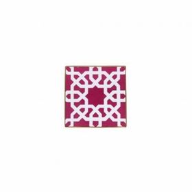 Porland Morocco Desen 5 Fuşya 10x10 cm Bardak Altlığı