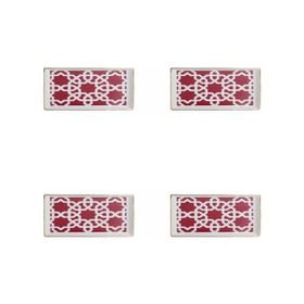 Porland Morocco Desen 5 Fuşya 18x13 cm Porselen Kahvaltı Tabağı