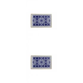 Porland Morocco Desen 7 Mor 18x13 cm Porselen Kahvaltı Tabağı