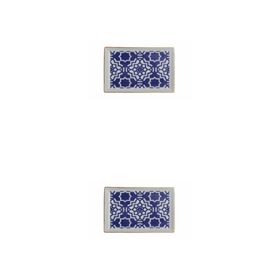 Porland Morocco Desen 7 Mor 18x13 cm Porselen Kahvaltı Tabağı