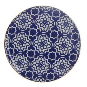 Porland Morocco Desen 7 Mor 28 cm Düz Tabak