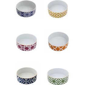 Porland Morocco Desen Karma Renk 18 cm 6'lı Kase
