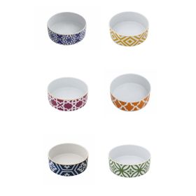 Porland Morocco Desen Karma Renk 18 cm 6'lı Kase