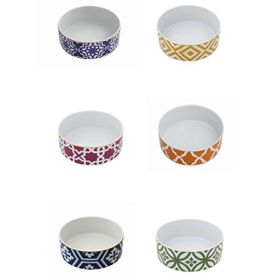 Porland Morocco Desen Karma Renk 18 cm 6'lı Kase