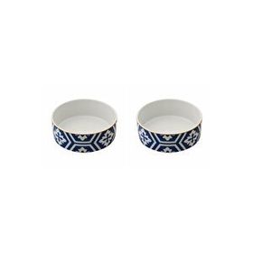 Porland Morocco Desen Mavi 18 cm 2'li Kase