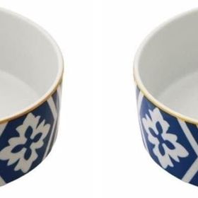 Porland Morocco Desen Mavi 18 cm 2'li Kase