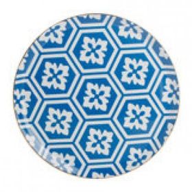 Porland Morocco Desen Mavi 28 cm Düz Tabak